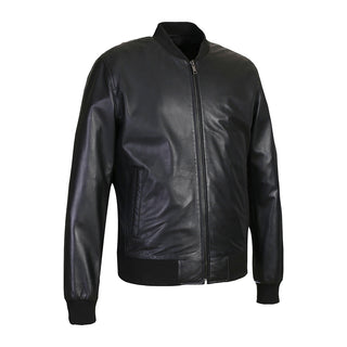 Brandon Men's New Zealand Leather Bomber Jacket