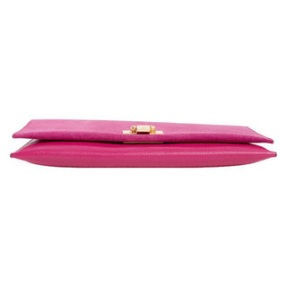 Diane Women's Real Leather Clutch Pink