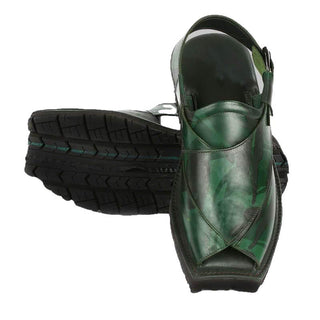 Marker Camo Mens Cowhide Genuine Eco Leather Sandals Peshawari Chappal