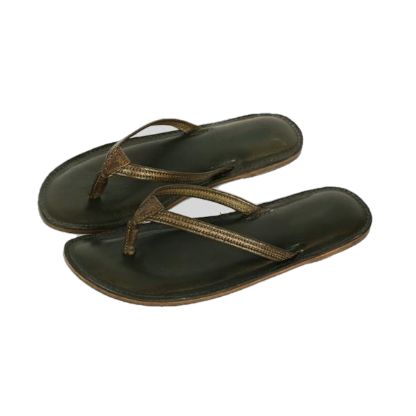 Melina Flat Leather Flip Flop women's slippers