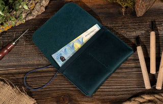 Douglas Genuine Leather Passport Cover With Strap