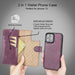 Gary Detachable Leather Wallet Case For Apple IPhone 13 Series (Set of 2)