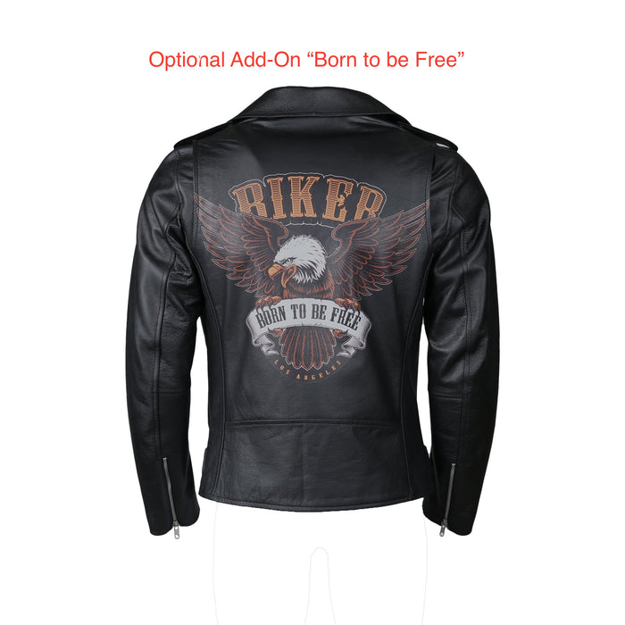 MKL - Pro Men's Motorcycle Leather Jacket