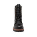 Men's 10" Black Fireman Logger Leather Boots-Mens Leather Boots-Inland Leather Co-Inland Leather Co