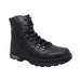 Men's 6" Reflective Biker Black Leather Boots-Mens Leather Boots-Inland Leather Co-8-Black-M-Inland Leather Co