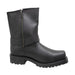 Men's 7" Side Zipper Harness Boot Black Leather Boots-Mens Leather Boots-Inland Leather Co-8-Black-M-Inland Leather Co
