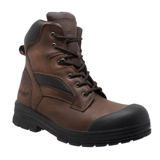 Men's 8" Composite Toe Waterproof Work Boot Brown Leather Boots-Mens Leather Boots-Inland Leather Co-7.5-Brown-M-Inland Leather Co