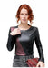 Women's Autumn Long Sleeve Genuine Leather Blouse-Leather Tops-Inland Leather Co-Inland Leather Co.