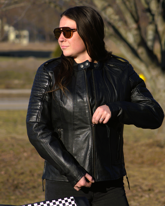 Biker - Women's Motorcycle Leather Jacket