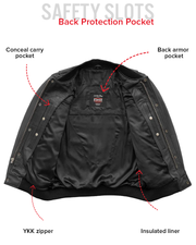 Willie Men's Motorcycle Leather Jacket