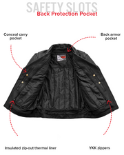 Fillmore Men's Motorcycle Leather Jacket