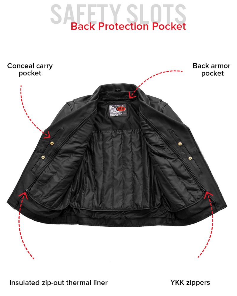 Fillmore Men's Motorcycle Leather Jacket