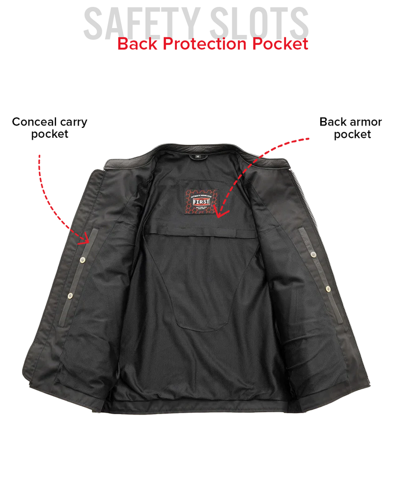 Titan Men's Motorcycle Leather Jacket
