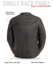 BiTurbo - Men's Leather Motorcycle Jacket