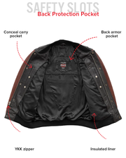 Willie Men's Motorcycle Leather Jacket