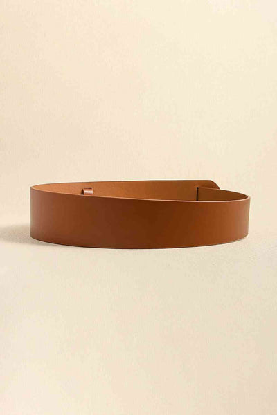 PU Leather Wide Belt for Women – Stylish Adjustable Waist Belt