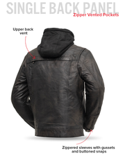 Vendetta Men's Motorcycle Leather Jacket