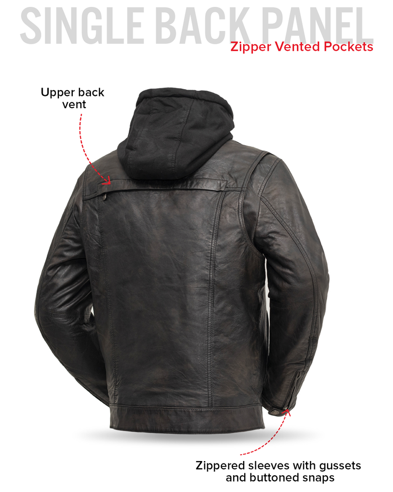 Vendetta Men's Motorcycle Leather Jacket