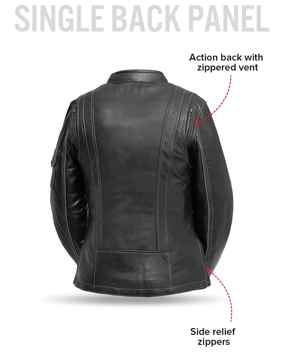 Outlander - Women's Motorcycle Leather Jacket