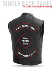 Lowrider Men's Motorcycle Leather Vest