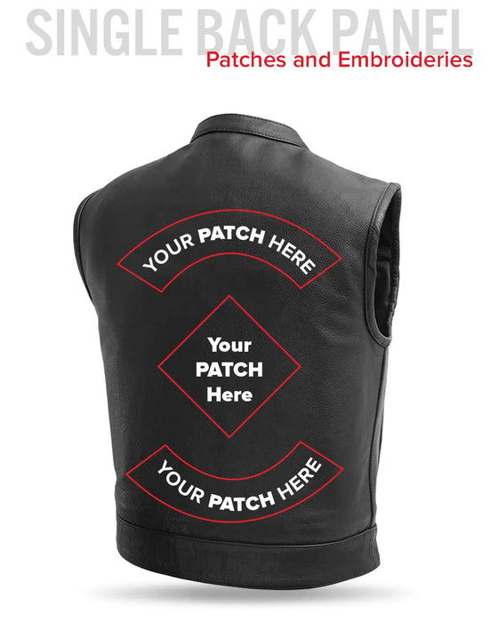 Lowrider Men's Motorcycle Leather Vest