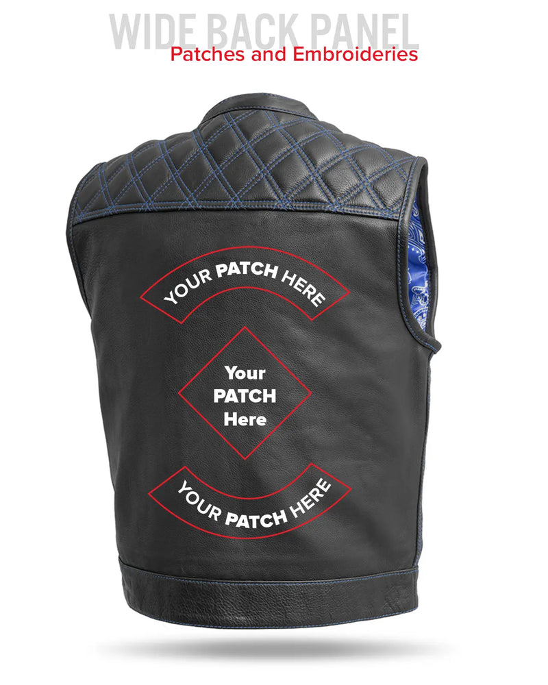 Upside Men's Club Style Leather Vest
