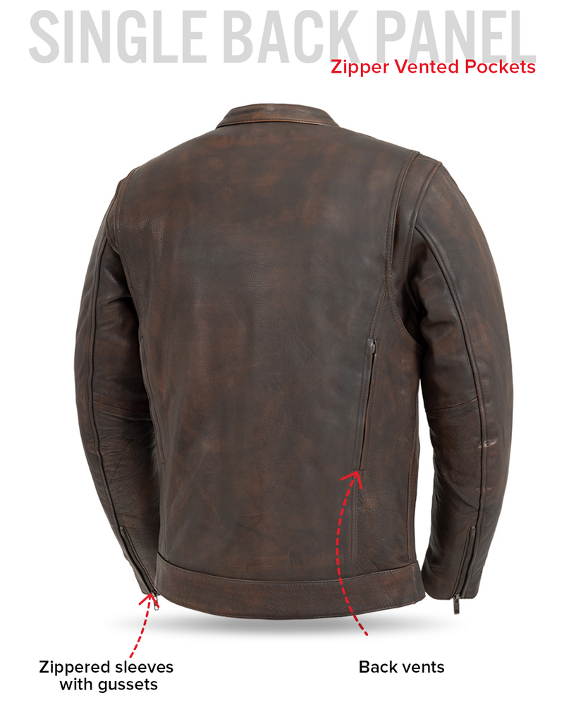 Raider Men's Motorcycle Leather Jacket