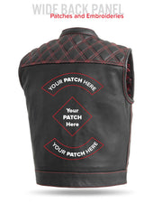 Upside Men's Club Style Leather Vest