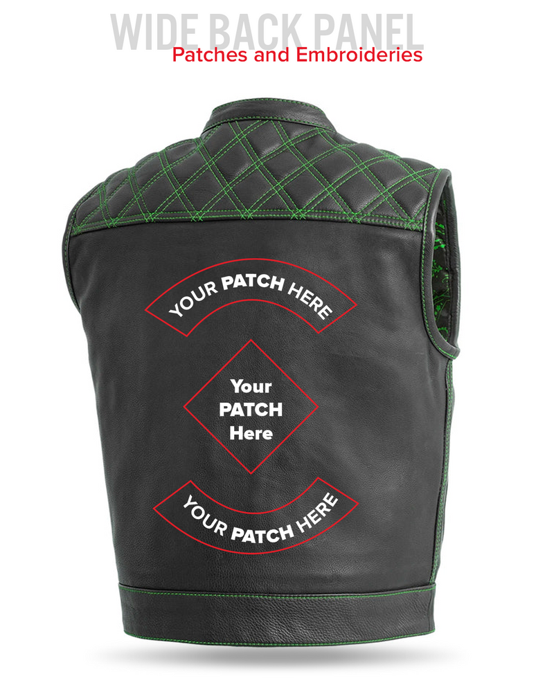 Upside Men's Club Style Leather Vest
