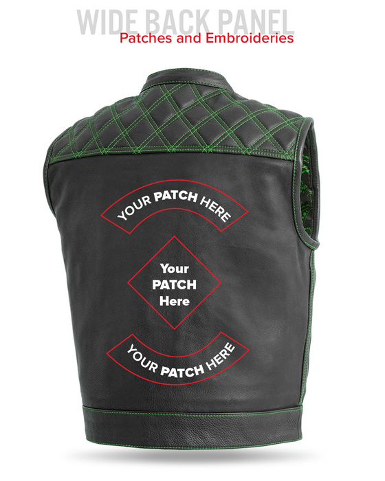 Upside Men's Club Style Leather Vest