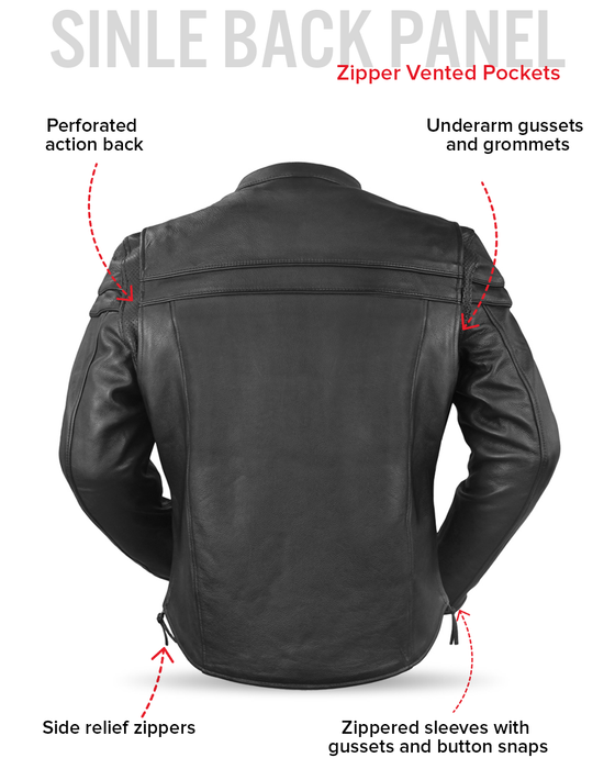 Maverick Men's Motorcycle Leather Jacket