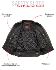 BiTurbo - Men's Leather Motorcycle Jacket