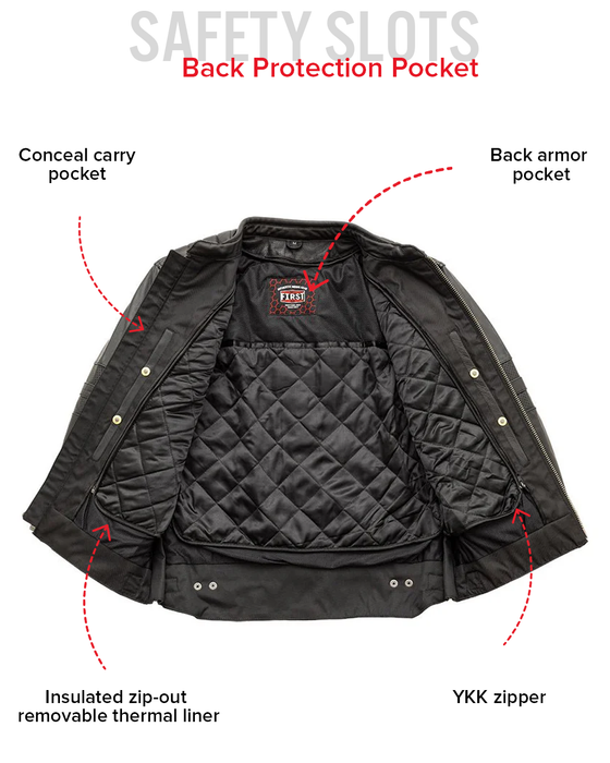 BiTurbo - Men's Leather Motorcycle Jacket