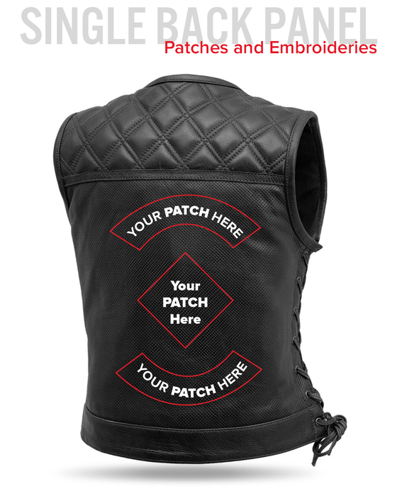 Bonnie Perforated Women's Motorcycle Leather Vest