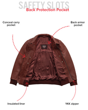 Moto Bomber - Men's Leather Jacket