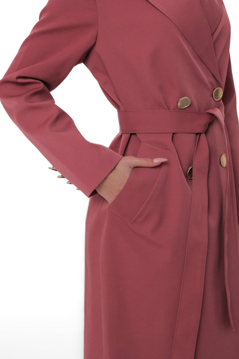 Naomi Women's Long Water-Resistant Trench Coat