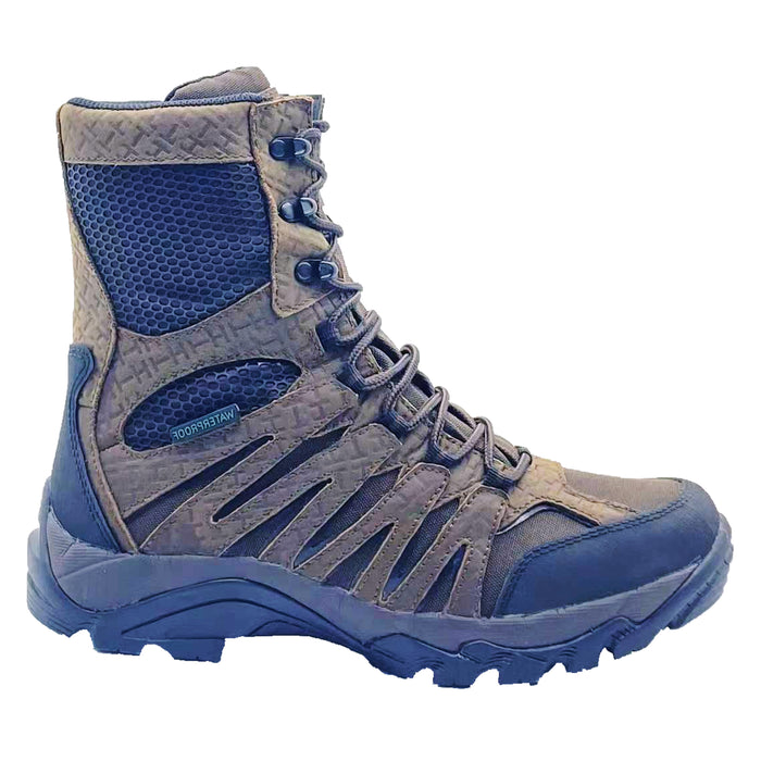 Men's 8" Waterproof Side Zipper Hunting Boot — Brown