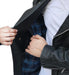 Kaan Zipper Leather Biker Jacket for Men's Black