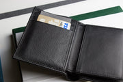 Full Grain Leather Passcase Wallet