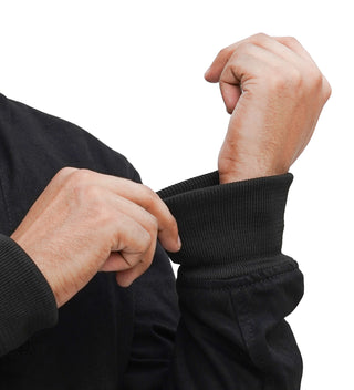 Burak Men’s Twill Safety Padded Motorcycle Bomber Jacket