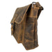 Stephen Men's Buffalo Leather Shoulder Bag With Flap