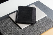 Triple Pocket Cowhide Leather Card Case