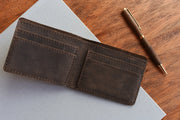 Compact Leather Four Card Wallet