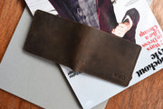 Compact Leather Four Card Wallet