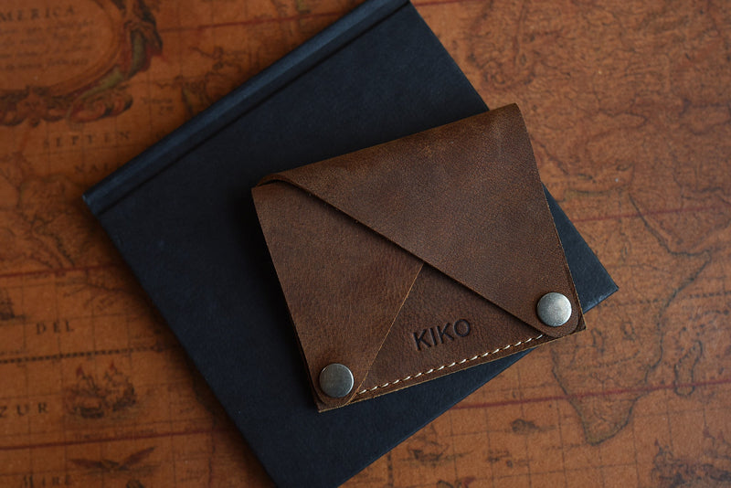 Leather Wing Fold Card Case