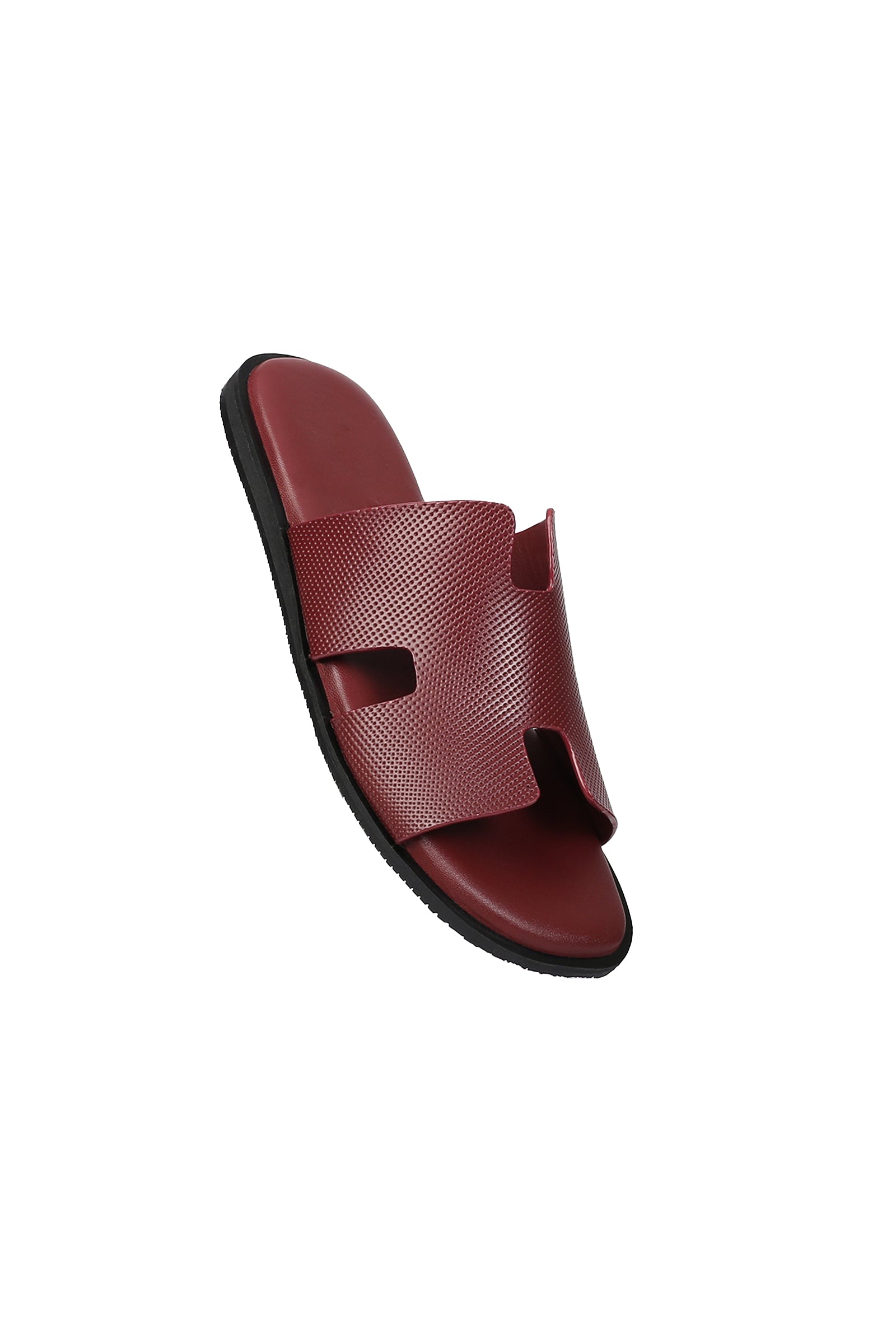 Wesley Men's H Dotted Leather Slipper – Premium Style – Inland