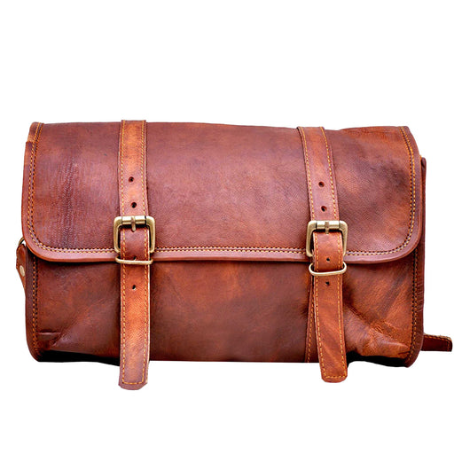 Patrolman Motorbike Side Pouch Leather Saddle Bag