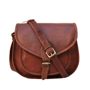 The Nichols Vintage Brown Leather Crossbody Bag
