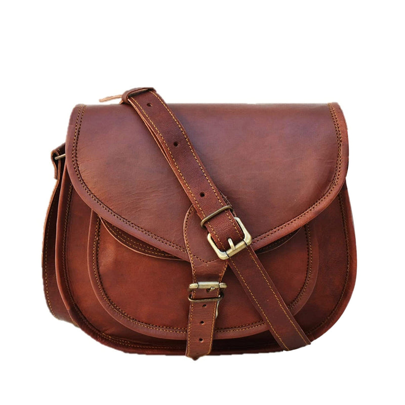 The Nichols Vintage Brown Leather Crossbody Bag