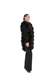 Genuine Polar Fox Fur Vest – 90 cm Longline